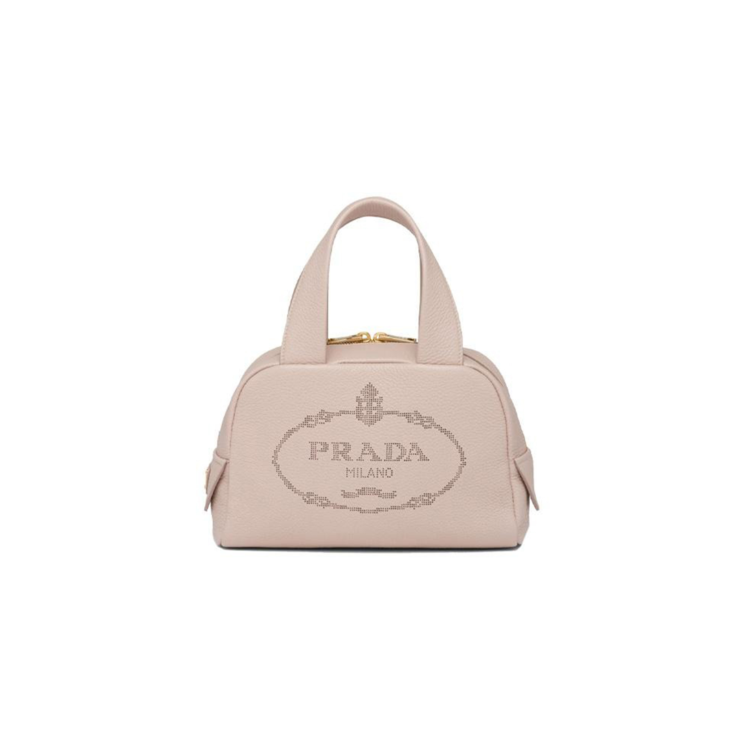 PRADA LEATHER SHOULDER BAG CROSSBODY BAG SMALL SIZE WOMEN'S PASTEL PINK 1BH078 (25*16*10cm) 